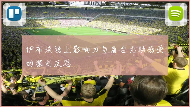 伊布谈场上影响力与看台无助感受的深刻反思